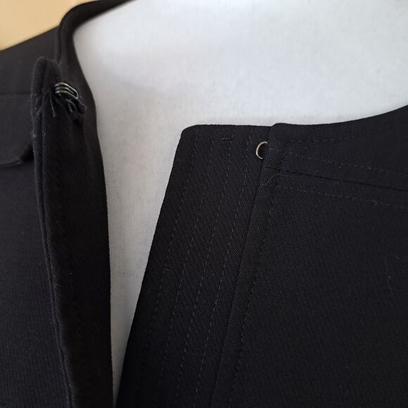 DEREK LAM Collective Black Military Jacket Blazer Size  16 - Picture 10 of 13